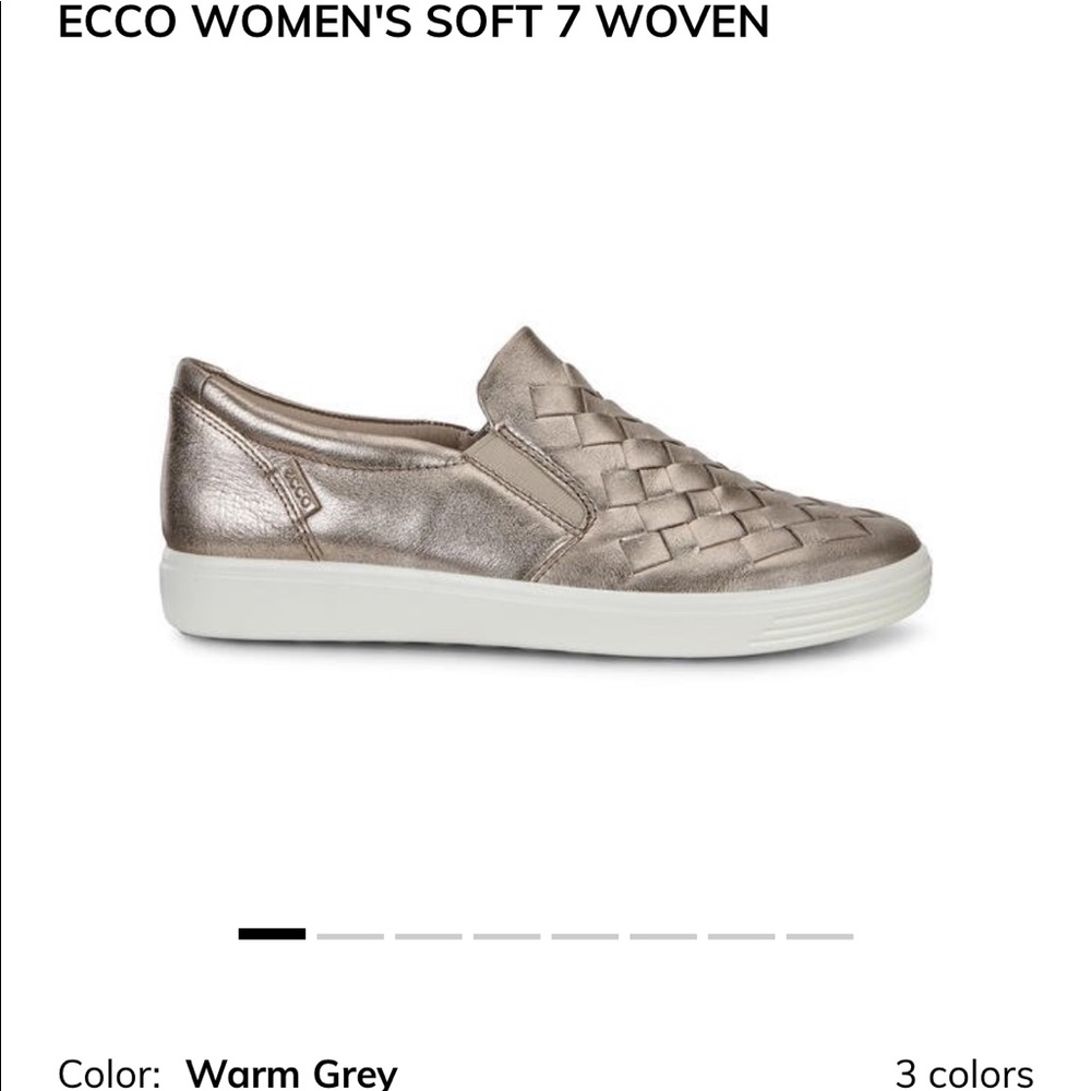 Ecco Womens soft 7 woven slip on sneaker
